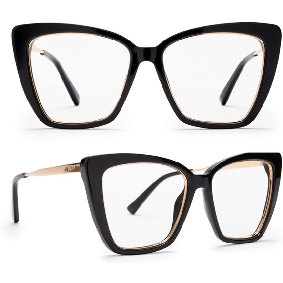 DIFF Becky IV blue light glasses (Black & Gold) - Picture 10 of 11